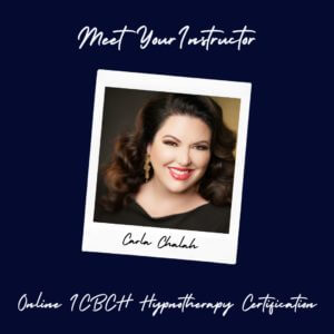 Meet Carla Chalah ICBCH hypnosis certification class instructor